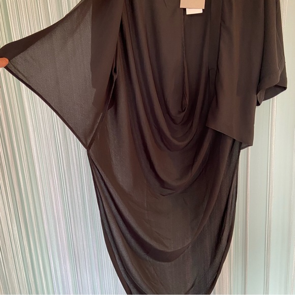 Asos Draped Black Kimono Cardigan Size US 0 NWT - Picture 3 of 17